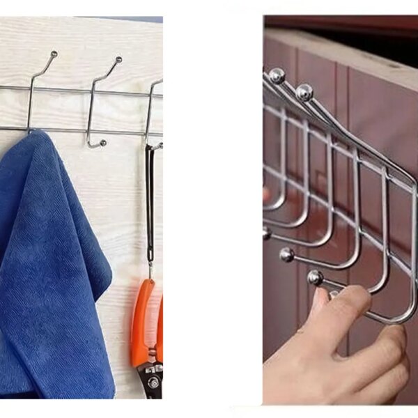 عرض قطعتين شماعة استانلس 12 هوك - Image 8